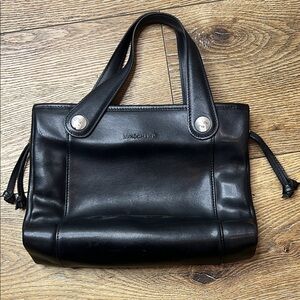 Vintage Longchamp Black Leather Bag